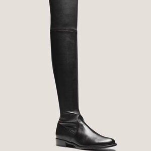 Stuart Weitzman Women's Lowland Over The Knee Boot Black Stretch Size 7M - Never